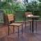 Flash Furniture Natural/Gray Armless Faux Teak Patio Dining Chair SB-CA108-NAT-GG - alternate 9